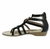 Sandalias de cuero romanas Fragola Linea cinti Tip calzados 81053601 Negro en internet