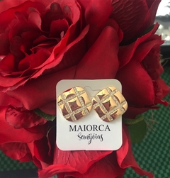Brinco Quadrado Com Zirconia Cristal