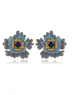 Conjunto luxo de brinco e anel banho em ouro 18k na internet