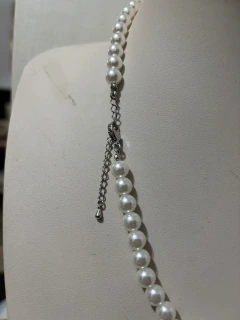 Colar Pérola 6mm e Pingente Cravejado Zircônia Cristal - comprar online