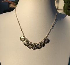 COLAR 7 MEDALHAS SIMBOLOS FOLHEADO OURO 18 k - comprar online
