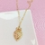 Collar corazon corona