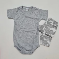 Body Liso C/Pantalon Estampado