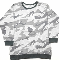 Buzo jr estampado gris