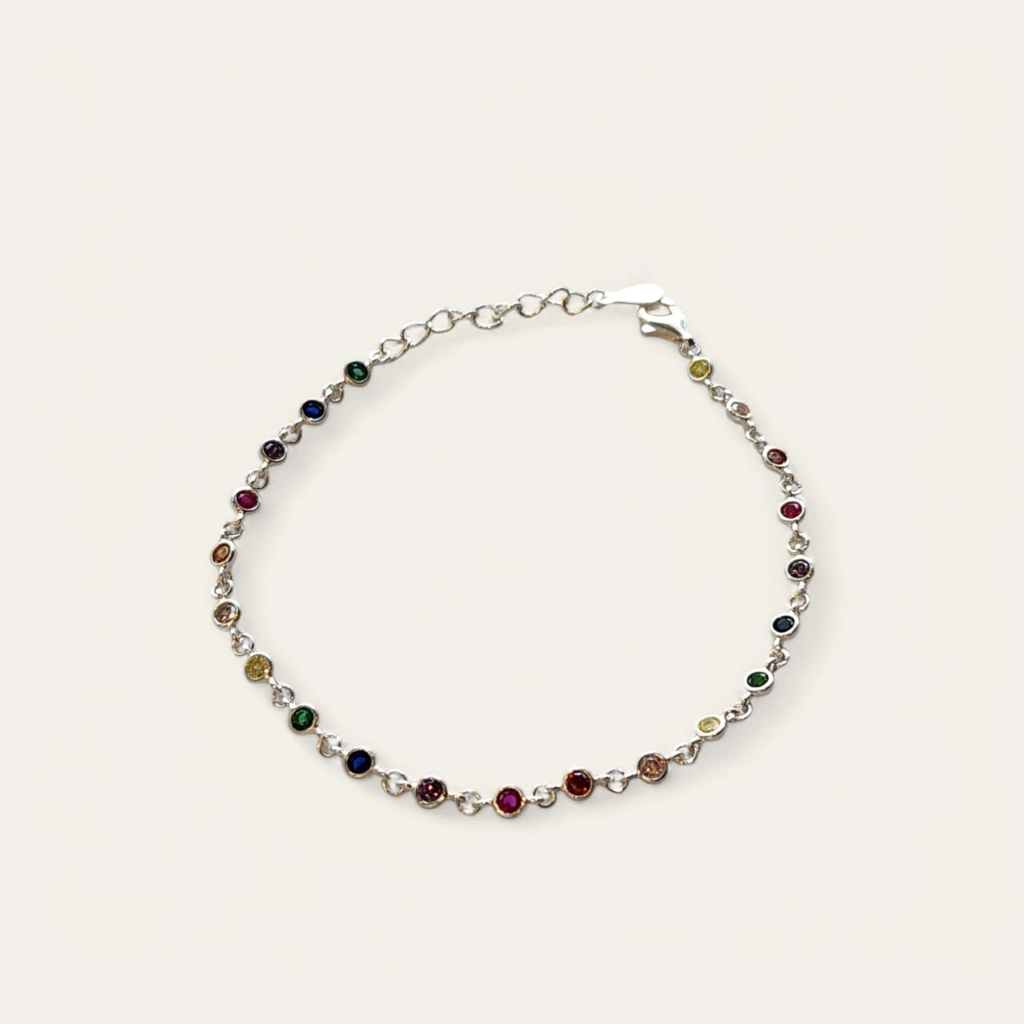 PULSERA DE CRISTALES CIRCULARES