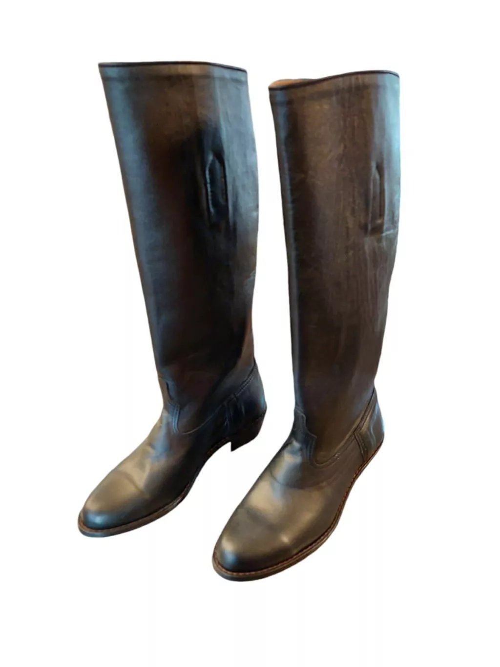 BOTA DE DAMA LISA CAÑA ALTA FORRADA