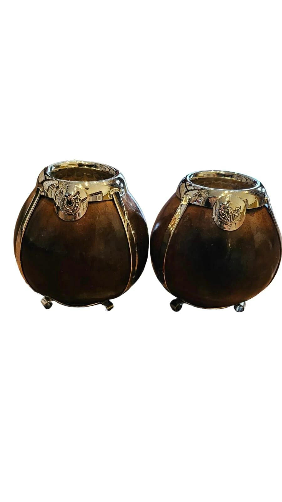 MATE CALABAZA FLEJE ANCHO C/APLIQUE CRIOLLO