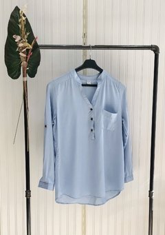 CAMISOLA CUELLO MAO LISO M/LARGAS. en internet