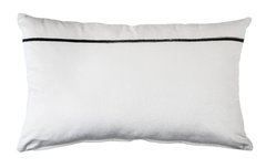 Almohadon de terciopelo con raya a mano