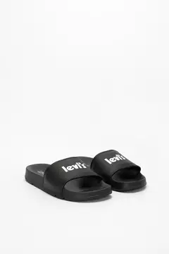 Sandalias Levis poster logo negra - comprar online