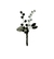 Boutonier Piedras / Flor / Negro