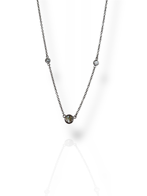Collar de plata con cubic 925