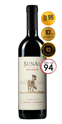 SUNAL Salvaje Luracatao Malbec 2021 (6 x 750ml) - comprar online