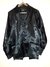 Camisa de raso negro mangas largas