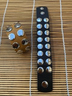 Pulsera Cuero Doble Tacha