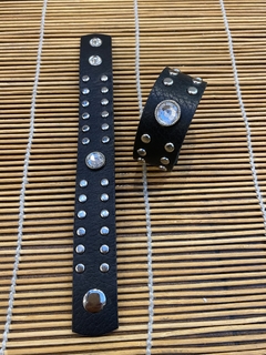 Pulsera Cuero Cristal