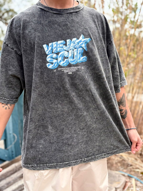 Remera Over KNOWS 2 - Vieja Scul