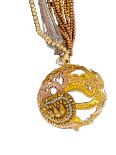 Escultura MUNDI Cristauxs Gold - KELBADELUXE
