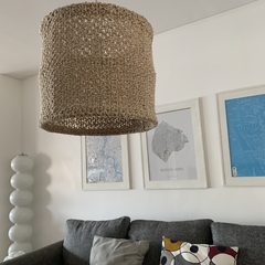 Tejida a Mano - Crochet - SOLO A PEDIDO - Yute - Lampara de Colgar - en internet