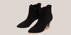 Bota de Gamuza Negra Layhú - comprar online