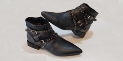 Bota de Cuero Gris Gravagna - comprar online