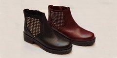 Bota de Cuero Negra Gravagna - comprar online