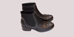 Bota de Cuero Negra Gravagna - comprar online