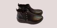 Bota de Cuero Negra Gravagna - comprar online