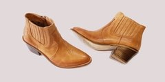 Bota Texana de Cuero Camel Gravagna en internet