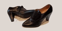 Zapato Abotinado de Cuero Negro Gravagna - comprar online