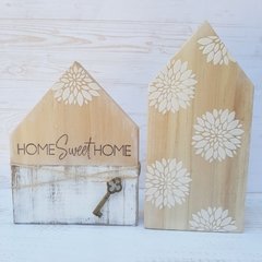SET DE 2 CASITAS DE MADERA - tienda online