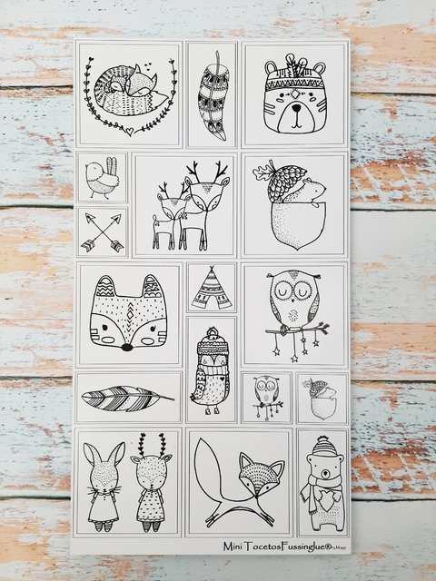 PLACA MIX ANIMALITOS DEL BOSQUE