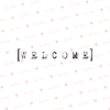 WELCOME P024