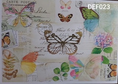 Banner de la categoría láminas para decoupage con detalles metalizados A4