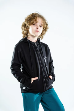 CAMPERA RUSTICA C/ BORDADO CUELLO ALTO RANGLAN NEGRA - comprar online