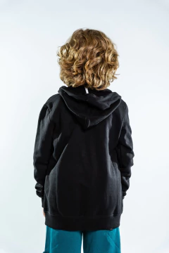CAMPERA RUSTICA C/ BORDADO CUELLO ALTO RANGLAN NEGRA - Waiting Sur