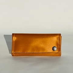 Billetera Triple Lima Orange microfibra