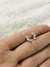 Aros estrellitas acero blanco