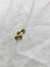 Piercing bolita strass acero dorado