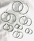 Argollas chatas acero quirúrgico - comprar online