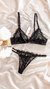 Conjunto de encaje Total Black