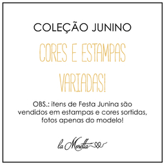 Vestido Junino Coração Girassol Adulto Ref.: 81A - la Moretta