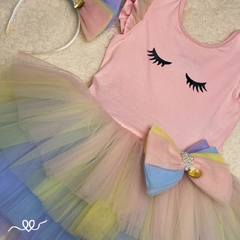 Vestido Tutu Manga Babadinho Ref.:LM52