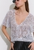 Remera CANNES red con lentejuelas - comprar online