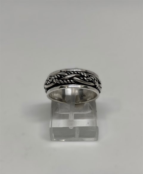 ANILLO TRENZADO LABRADO