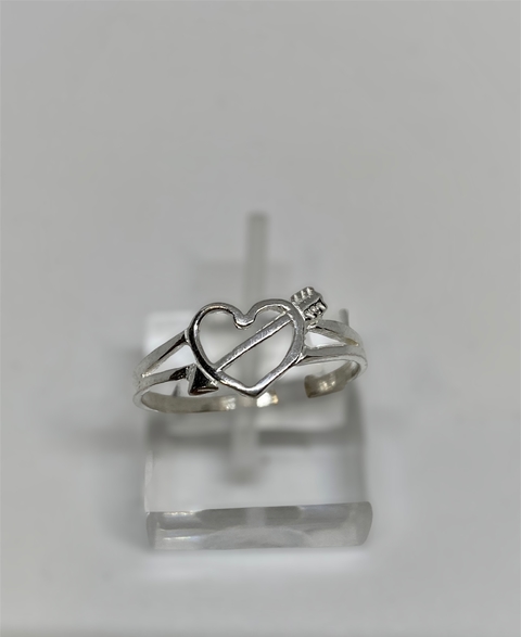 ANILLO CORAZON Y FLECHA