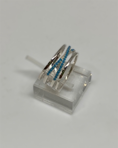 ANILLO PLATA CON CUBIC en internet