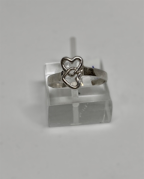 ANILLO CORAZON DOBLE
