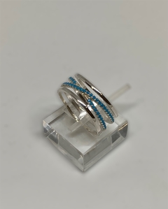 ANILLO PLATA CON CUBIC - comprar online