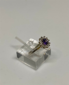 ANILLO DE PLATA Y ORO CON CUBICS en internet